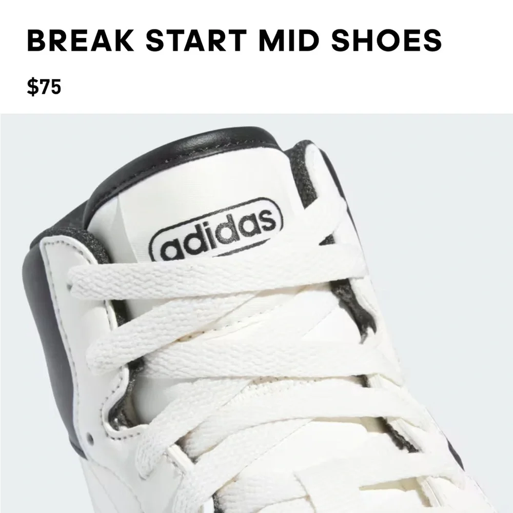 BNWT Adidas white/ cream and Black High-Tops ( multi sizes) - Picture 10 of 10